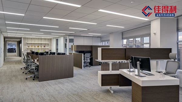 佳得利建材分享辦公室吊頂鋁扣板天花怎么選